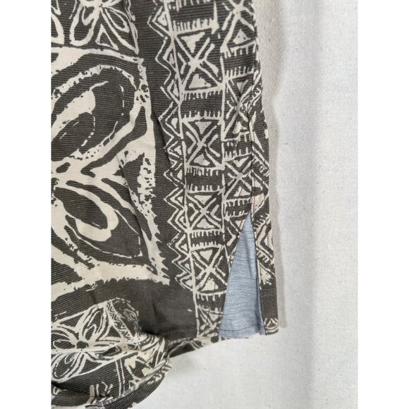 NWT Seapointe Mens Size L Natural Tan Casual Camp Shirt S/S Modal Blend Tropical - Picture 9 of 11